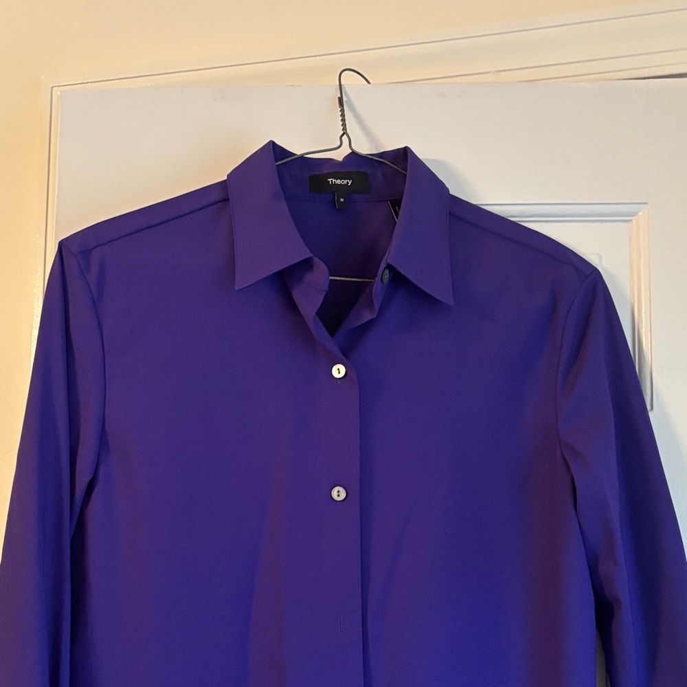 Like new! Theory Purple Blouse